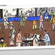 Jitender Navnitlal Parikh’s painting, titled Market.